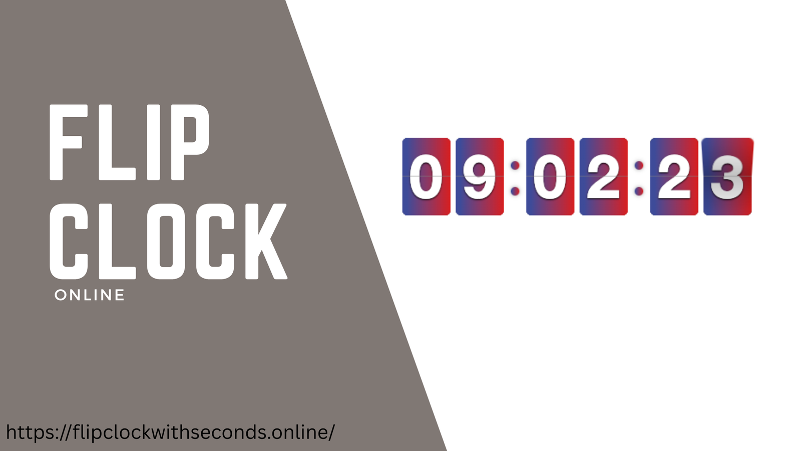 Aesthetic flip clock online free stylish timer